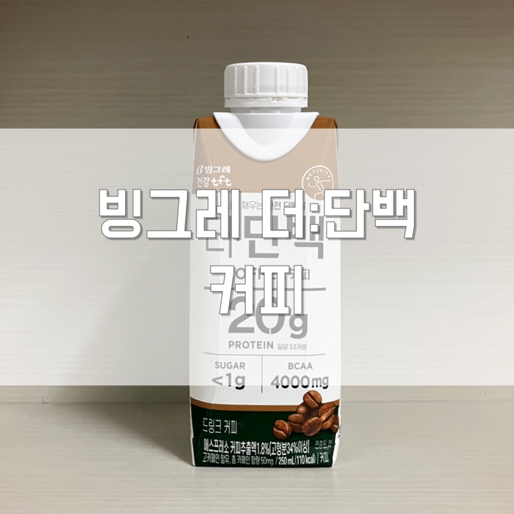  [내돈내산] 빙그레 더단백 커피