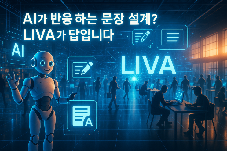  AI가 반응하는 문장 설계? LIVA가 답입니다 블로그 작성