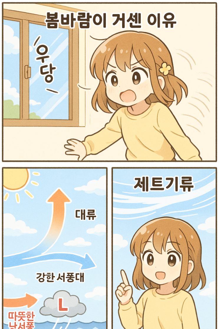  봄바람이 강한 이유 세지는 과학과 건강한 활용법 태풍 원리