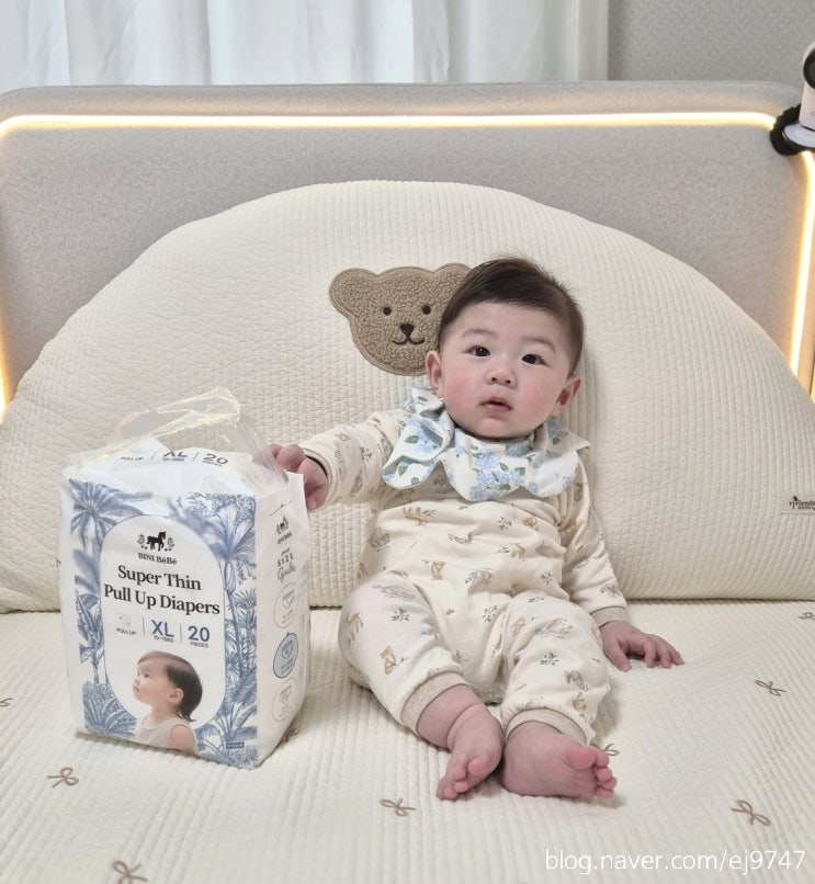  여름기저귀 친환경기저귀 비니베베 슈퍼 씬 팬티기저귀