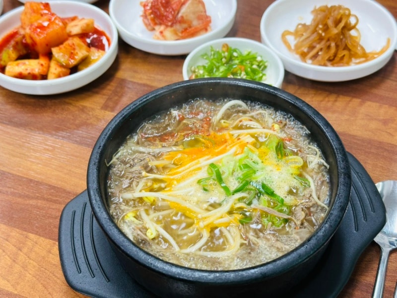 진천골프존카운티 아침식사 양평해장국 사석점 소고기국밥