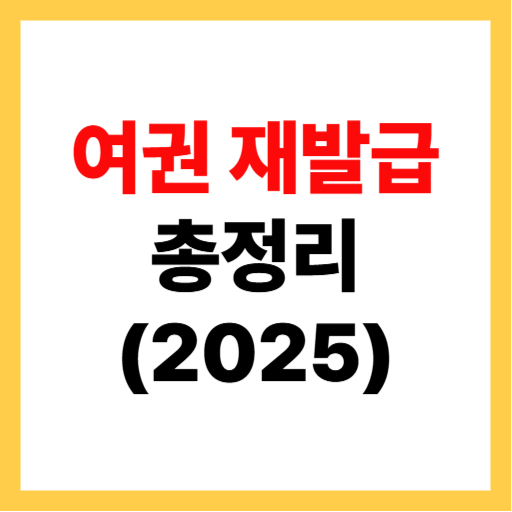  여권 재발급 온라인 신청 방법 및 준비물 총정리 2025