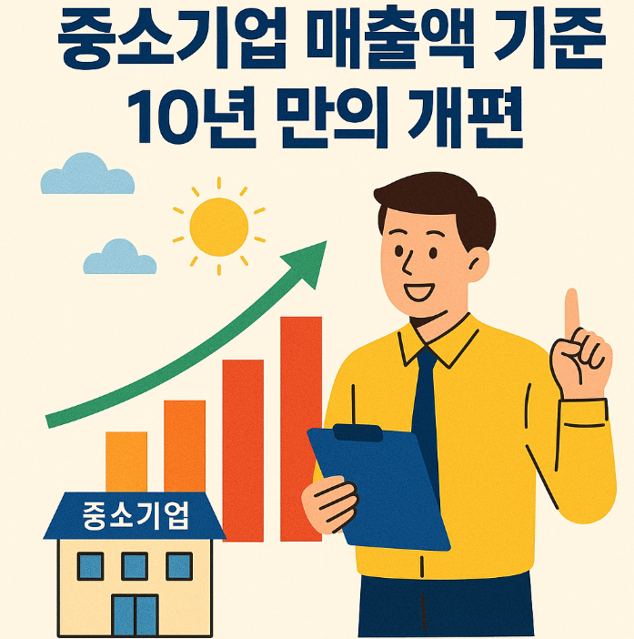  중소기업 매출액 기준 10년 만의 개편