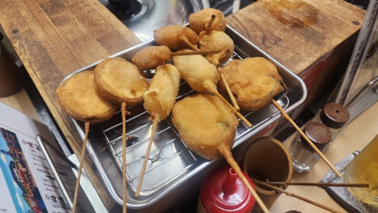  [쿠시카츠 다루마 신세카이총본점] 쿠시카츠의 원조 가게 - 오사카 맛집