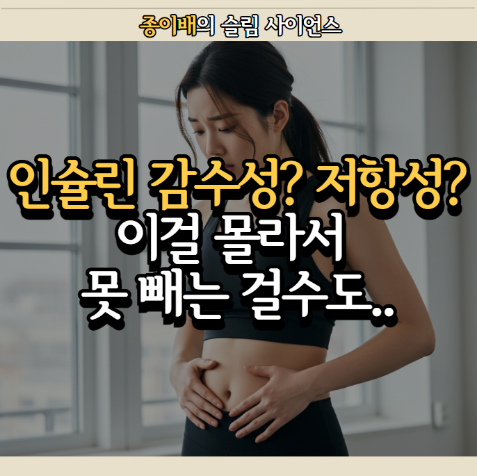  인슐린 감수성? 저항성? 이걸 몰라서 살을 못빼는 걸 수도...