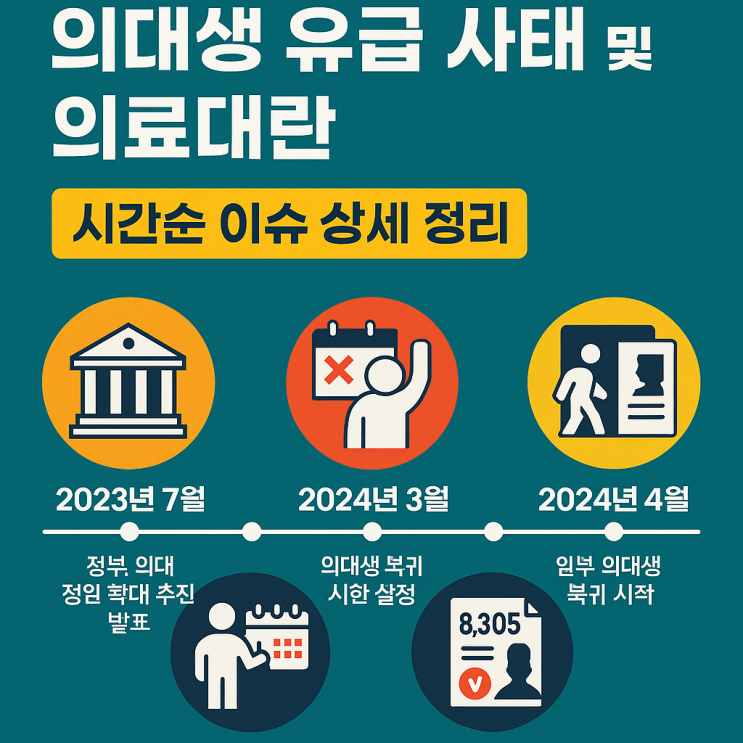 “8천 명 <b>유급</b>” <b>의대생</b> 사태, 진짜 위기는 지금부터다 (시간순... 
