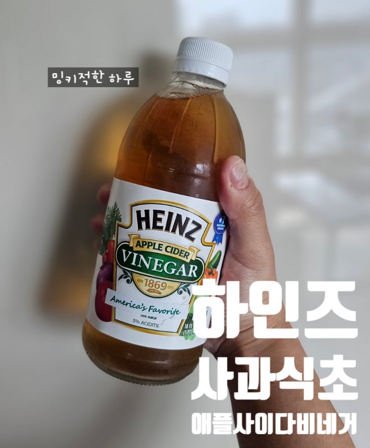  하인즈 애사비 사과식초 애플사이다비니거 탄산수에 먹어봄