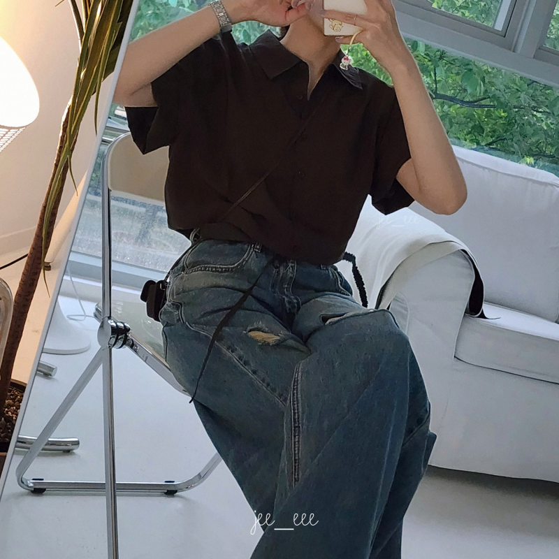 지오다노 쿨데님 및 여성 나일론 셔츠 자켓(여름 셋업용) 2종