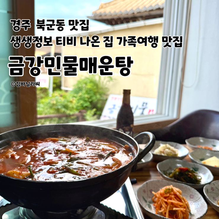  경주 북군동 맛집 금강민물매운탕 생생정보 방송 가족여행 매운탕 밥집