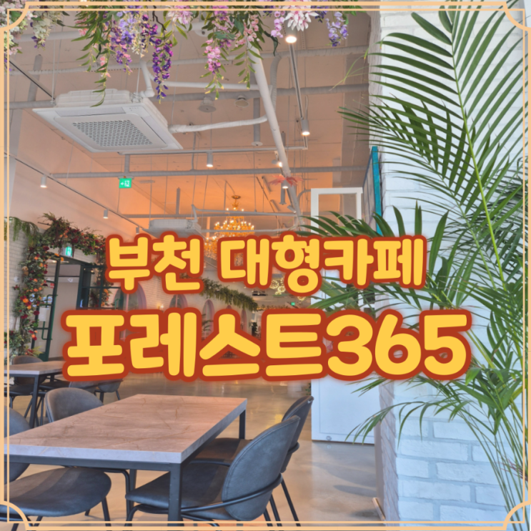  포레스트365 부천 중동 카페 모임 장소로 추천하고 싶은 곳