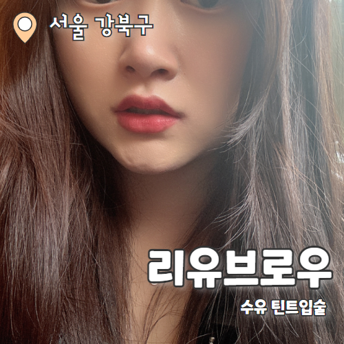  리유브로우 : 자연스러운 틴트입술이 가능한 수유역 틴트립 추천후기