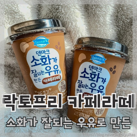  락토프리 덴마크 소화가 잘되는 우유로 만든 카페라떼