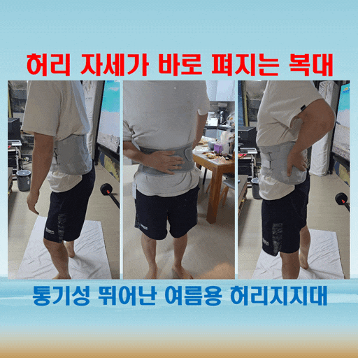  브리사 얇은허리보호대, 여름철 통풍력과 착용감 비교