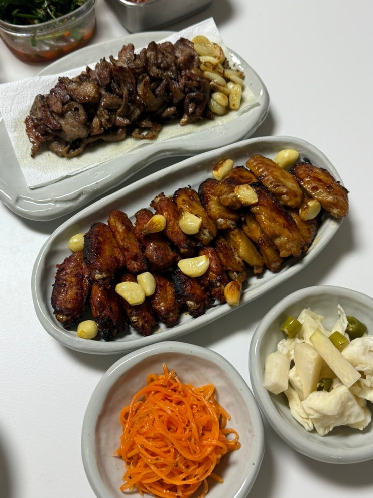  자연누리 훈제오리, 양념닭다리살, 버팔로윙 강추!