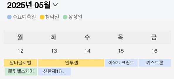  [공모주] 이번 주 공모주 일정(5.12-16)