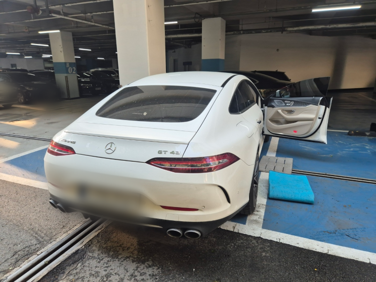  분당 정자동 출장세차 벤츠 GT43 에어컨 쉰내 제거 에바크리닝 작업기