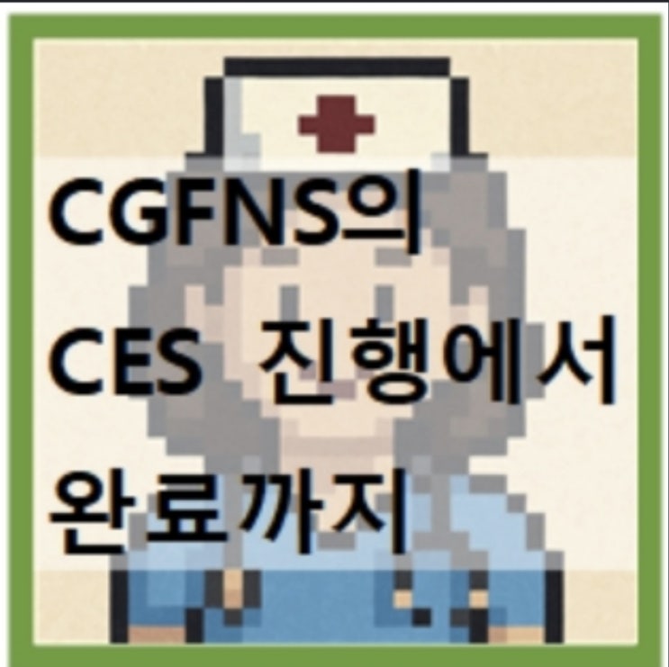 CGFNS의 CES 진행에서 완료까지 II (서류, 소요 시간)