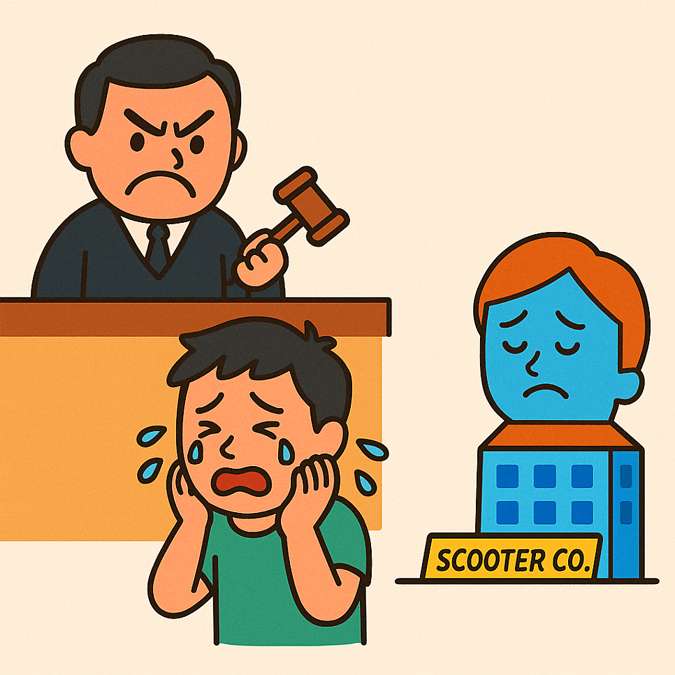 [울산 변호사] 공유 킥보드 불법주차사고, 민사상 책임은? 관련 사진