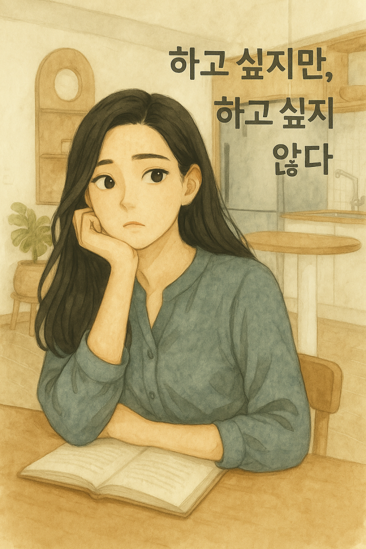  하고 싶지만, 하고 싶지 않다.