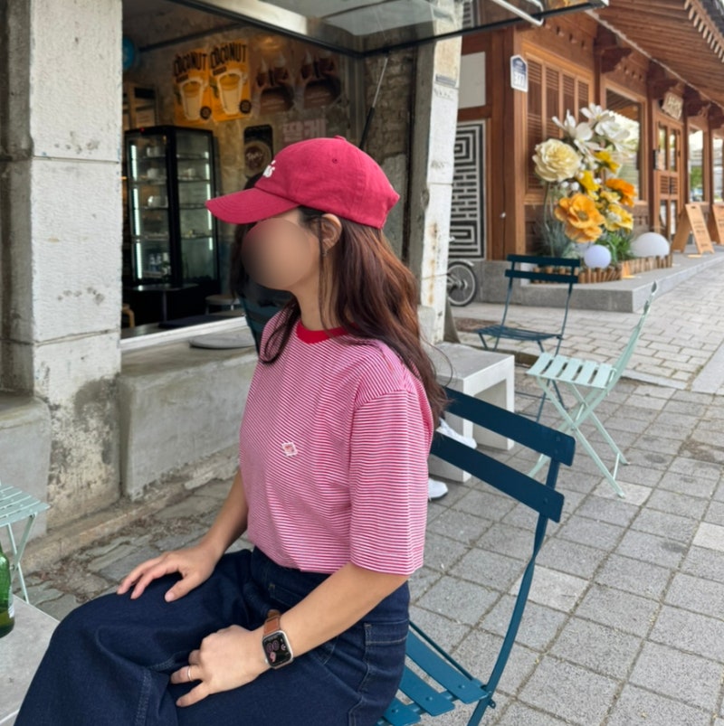 [DANTON] 단톤 스트라이프 반팔 티셔츠 여름 데일리룩 필수 아이템