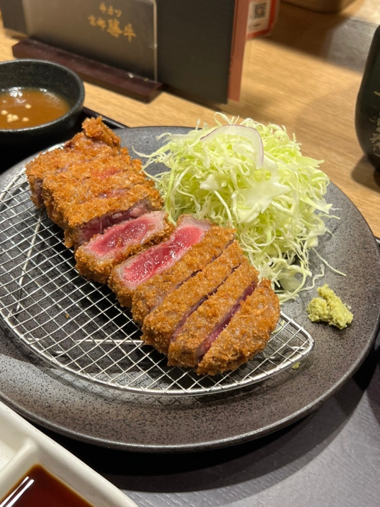  오사카 교토 웨이팅 없는 규카츠 메뉴 가성비 맛집 '규카츠 교토가츠규'