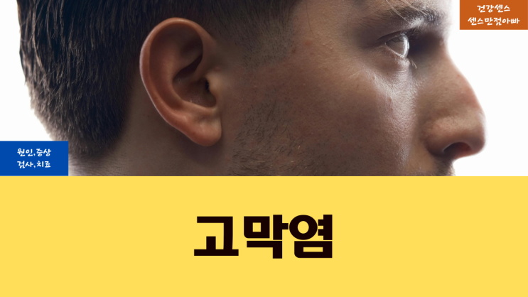  고막염 원인 증상 및 검사 치료