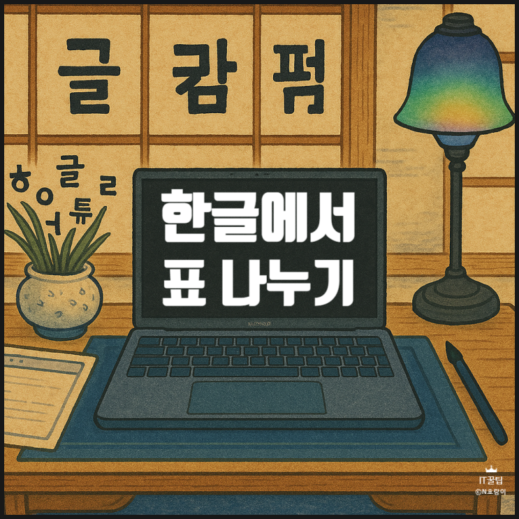 한글에서 표 나누기 쉽습니다 한글에서 표 나누기 쉽습니다