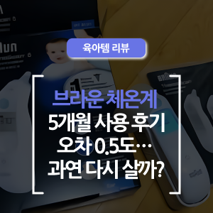  브라운 체온계 IRT-6030, 신생아 때부터 지금까지 써본 리얼 후기