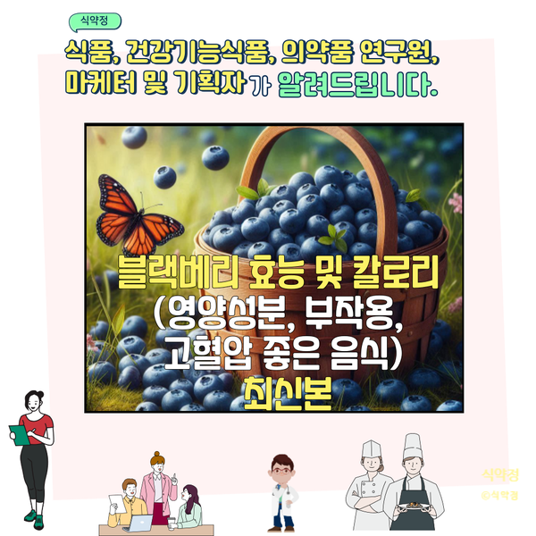  블루베리 효능 및 칼로리 (부작용, 영양성분, 고혈압 좋은 음식)