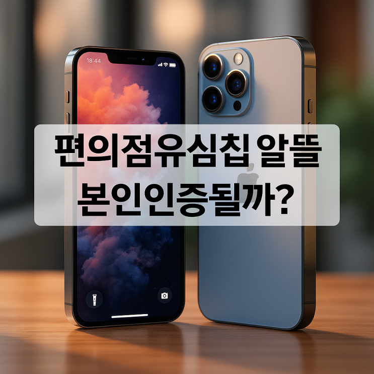  편의점유심칩 알뜰폰 통신연체 본인인증 될까? ️