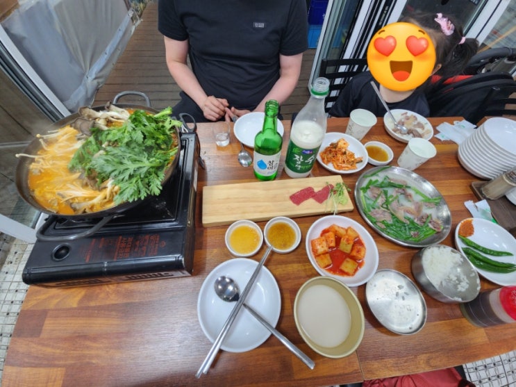  면목동맛집 화담해장에서,화담해장 A세트 + 소주 & 막걸리 솔직 후기