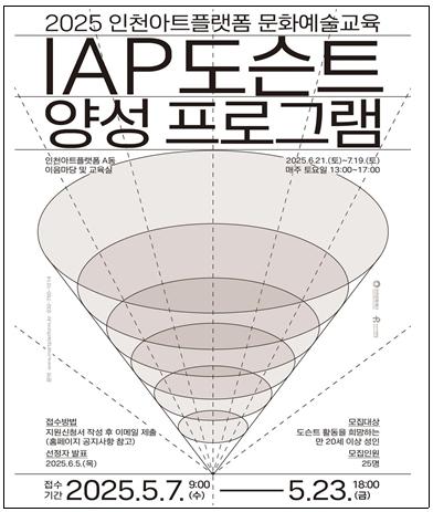 인천아트플랫폼, 2025년 'IAP 도슨트 양성 프로그램' 참여자 모집 진행 중