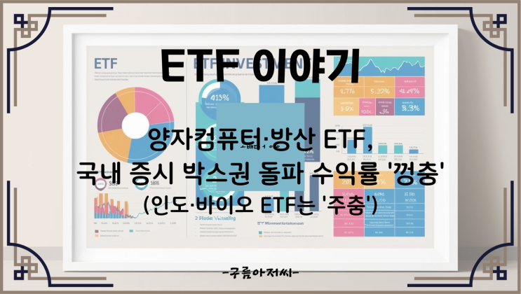  양자컴퓨터·방산 ETF, 국내 증시 박스권 돌파 수익률 '껑충'… 인도·바이오 ETF는 '주춤'
