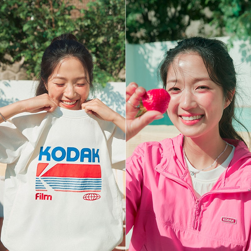 김혜윤 화보 코닥어패럴 반팔 티셔츠 원피스 여름셋업 여행룩 코디