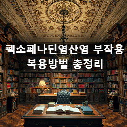  펙소페나딘염산염 부작용 복용방법 총정리