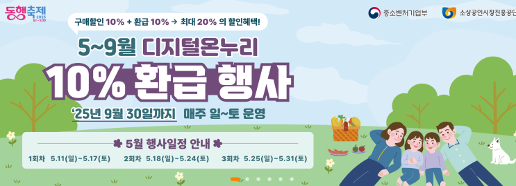  온누리상품권 동행축제! 결제만 해도 20% 환급받는 법