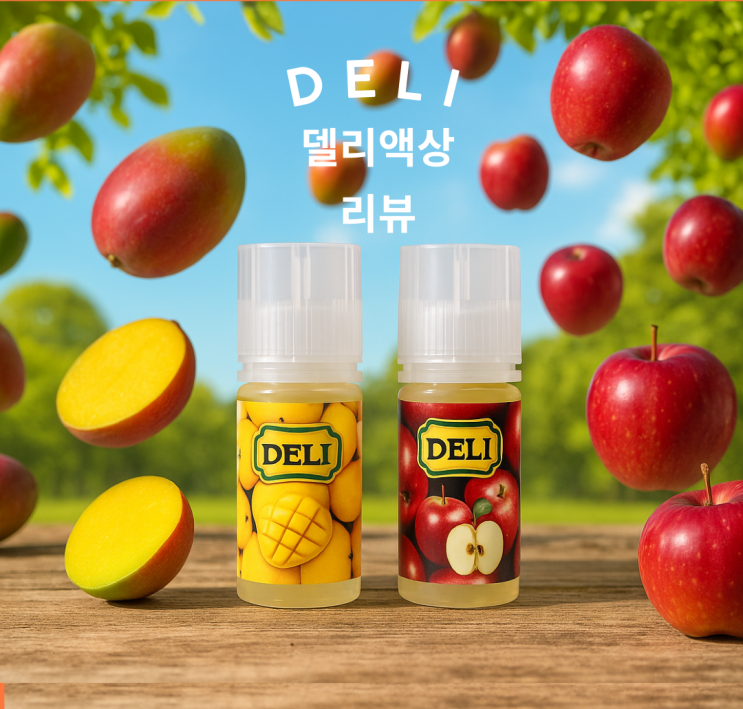  델리 망고주스·사과주스 액상 리뷰｜입호흡 과일 멘솔 끝판왕 솔직 후기