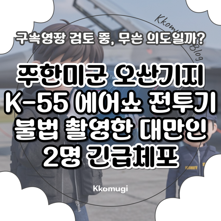 에어쇼 <b>전투기</b> 불법 <b>촬영</b>한 대만인 2명 긴급체포, <b>구속</b>영장... 