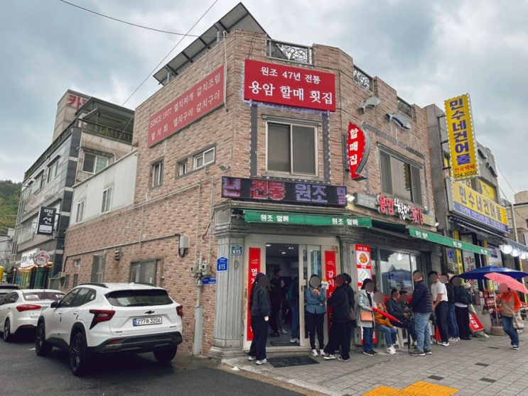  내돈내산 부산맛집 용암할매횟집 48년 전통 줄서는 멸치회 멸치찌개 부산 기장 맛집