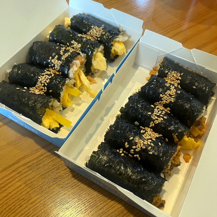  여수 바다김밥 돌산직영점 아침식사 포장 맛집