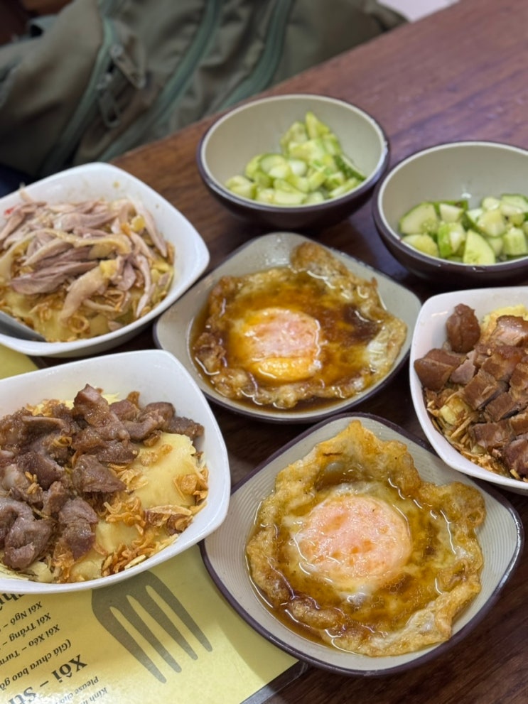  하노이 아침 맛집 쏘이옌 가성비 최고 현지식 한국어 메뉴판 안내