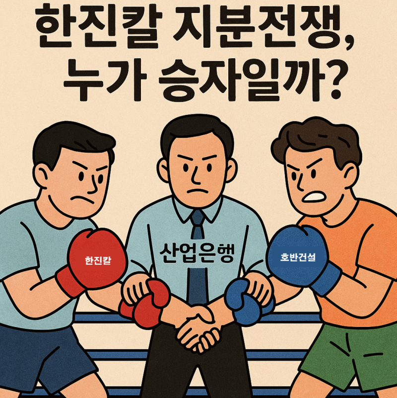 [호반그룹 vs 조원태] 한진칼 지분전쟁, 누가 승자일까?