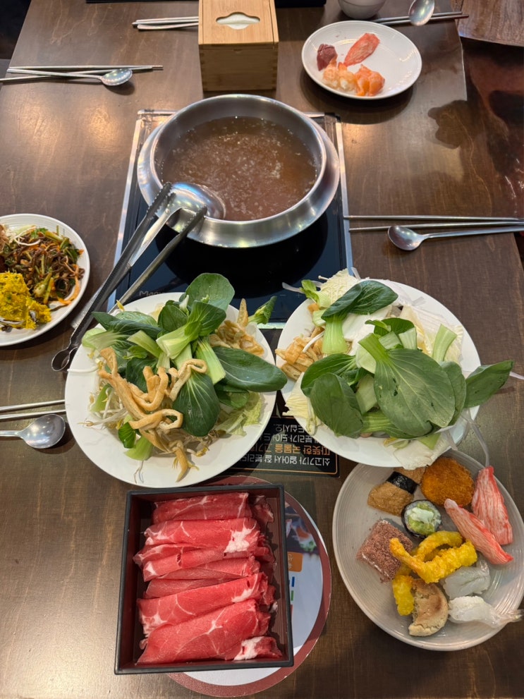 신도림가족모임 무한리필 스시샤브 바르미