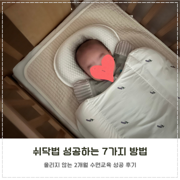  2개월 수면교육 쉬닥법 성공하는 7가지 방법