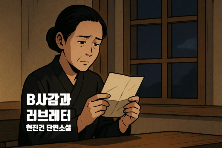  B사감과 러브레터 소설 해석 사회적 위선과 감정 억압
