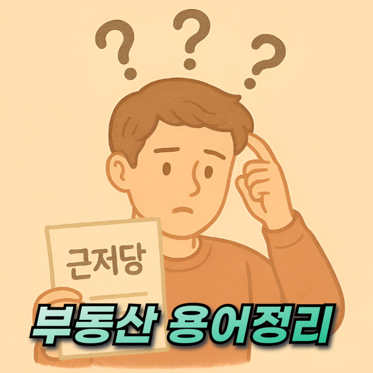  근저당 근저당권 저당권 저당권설정자 말소 해지 헷갈리는 부동산 용어 정리