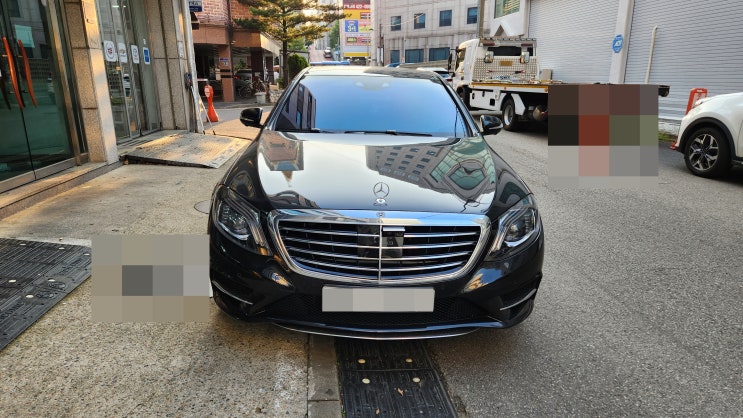  벤츠 w222 전기형 카플레이 안드로이드 오토 터치 작업
