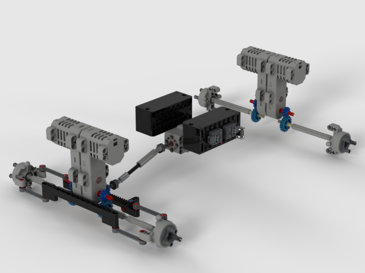  레고 테크닉 4x4 오프로더 변형작(MOC-221019)