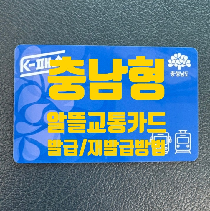 충남 알뜰형교통카드 분실 재발행 하고 왔어요 알뜰형교통카드 재발행 방법