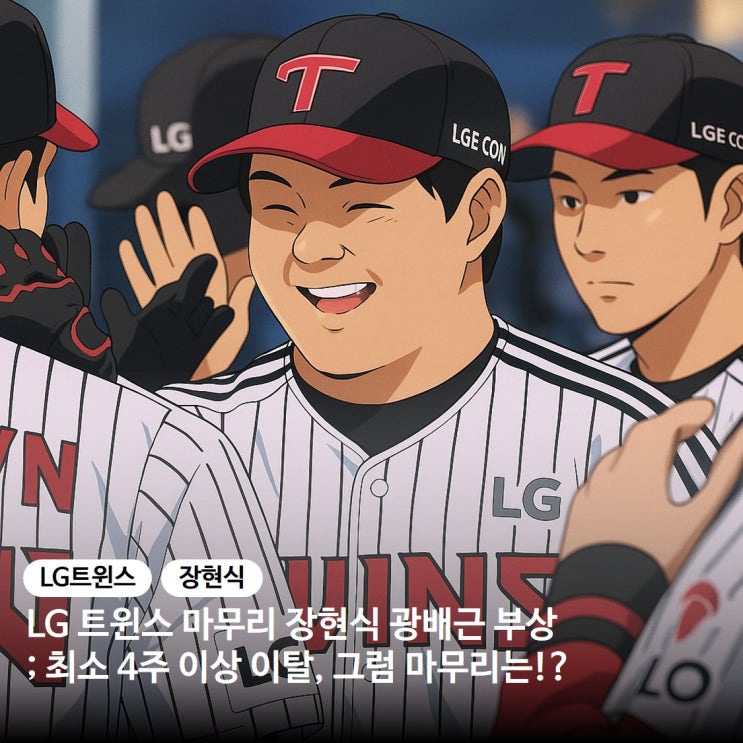<b>LG</b> 트윈스 마무리 장현식 광배근 부상 최소 4주 이상 이탈;... 